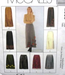 2869 MCCALLS A-SKIRT LENGTHS APPLQUE OR NOT PATTERN 4-14, 12-16, 14-18 CHOICE